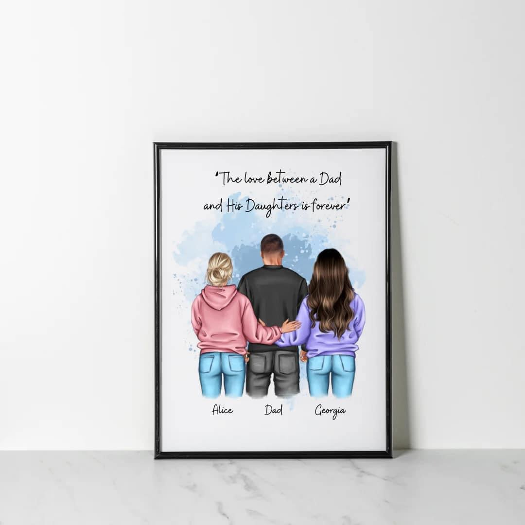 Dad/Grandad & kids print