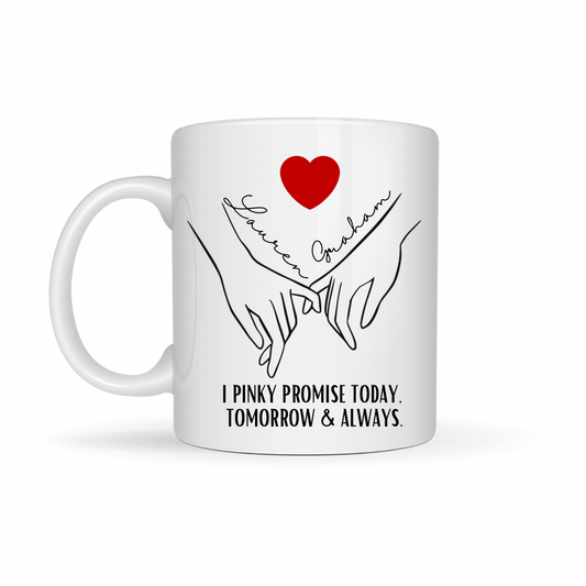 Pinky promise mug