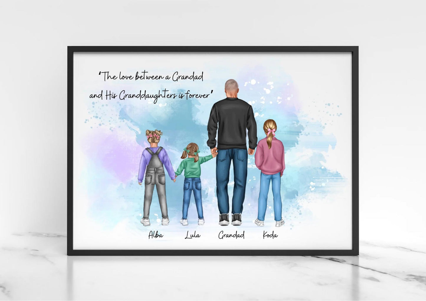 Dad/Grandad & kids print